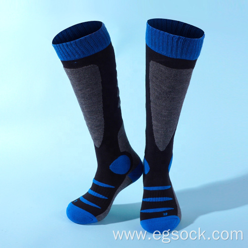 Merino wool knee high ski socks